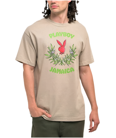 Color Bars X Playboy 'Jamaica' Tee - Beige