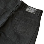 Frosted 'Wavy Classic' Baggy Jeans - Black