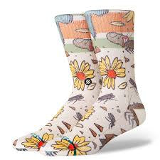 Stance x Todd Francis 'Trashed' Socks - Off White