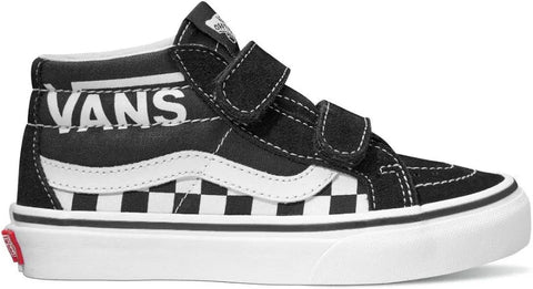 Vans 'SK8-Mid Reissue' Shoes - Logo Black/White (KIDS)