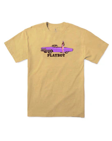 Color Bars X Playboy 'Polera Carshow' Tee - Mustard