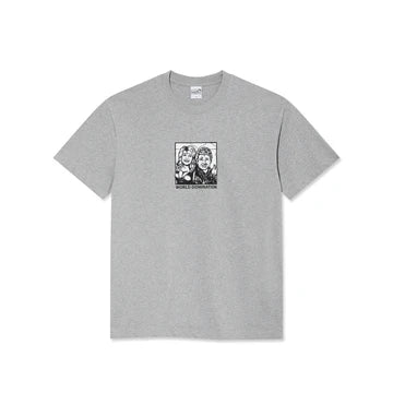 Polar Skate Co. 'World Domination' Tee - Heather Grey