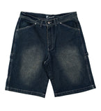 Red Dragon 'Mechanizer' Baggy Jean Shorts - Yellow Tint