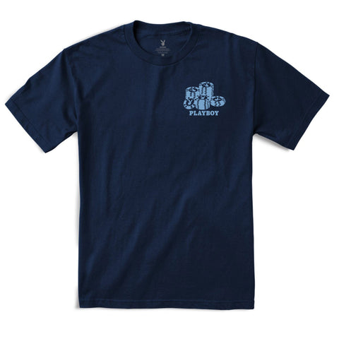 Color Bars X Playboy 'High Roller' Tee - Navy