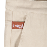 Frosted Baggy Chino Pants - Beige