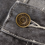 Loviah '1990' Baggy 5 Pocket Denim Pants - Grey Acid Wash
