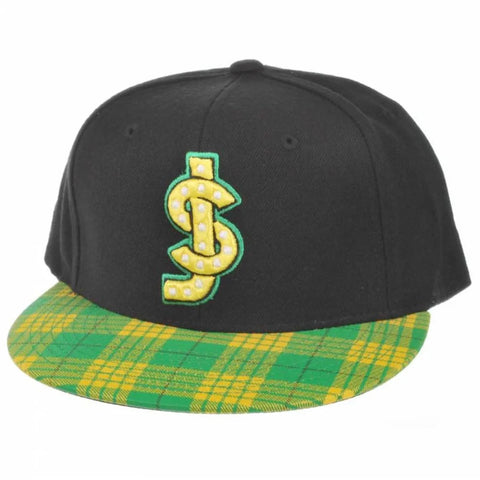 Shake Junt 'Logo' Snapback Cap - Black/Flanel