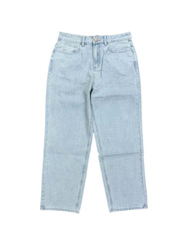 Frosted 'Wavy Classic' Baggy Jeans - Light Blue