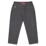 Loviah '1990' Baggy 5 Pocket Denim Pants - Grey Acid Wash