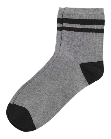 Vans 'Bregman Half Crew' Socks - Grey/Black