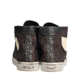 Saint-Laurent Paris 'Bedford Glitter High-Top' Shoes - Multi