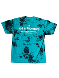 40’s & Shorties 'General Logo' Tee - Green Tie-Dye/Navy