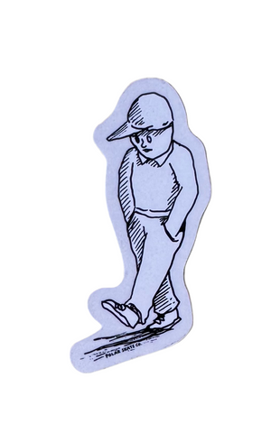 Polar Skate Co. 'Sad Man' Sticker - Black