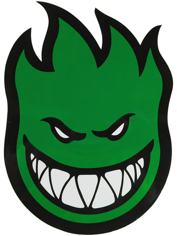 Spitfire 'Big Head' Huge Sticker - Green