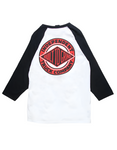 Independent 'Built To Grind' Raglan Tee - White/Black
