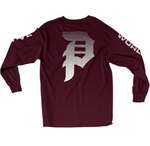 Primitive 'Dirty P Bars' L/S Tee - Burgundy