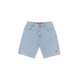 Loviah 'Jhorts' Denim Baggy Shorts - White Blue Wash