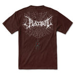 Color Bars X Playboy 'Black Widow' Tee - Chocolate