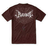 Color Bars X Playboy 'Black Widow' Tee - Chocolate