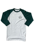 Vans 'Side Stripe' Raglan Tee (Boys) - Grey/Green