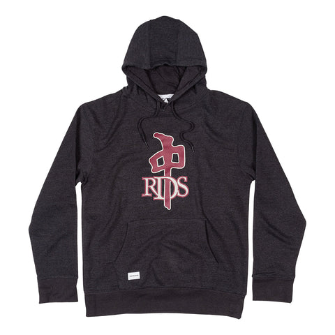 Red Dragon 'OG Logo' Hoodie - Black Heater/Maroon