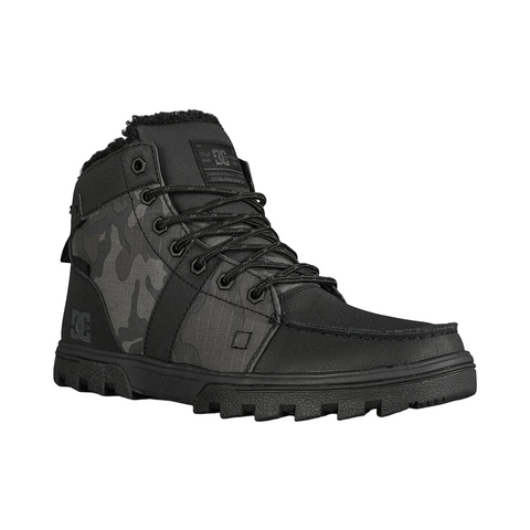DC 'Woodland' Winter Boots - Black/Black/Print