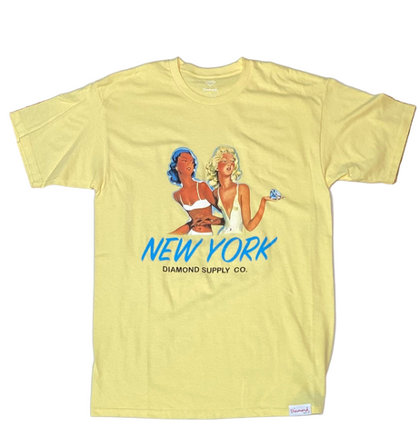 Diamond Supply Co. 'New York' Tee - Yellow
