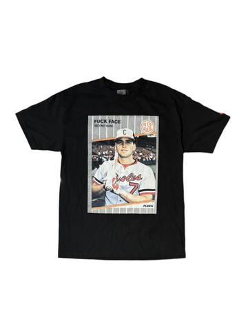 Clsc. 'Fuck Face Baseball Card' Tee - Black