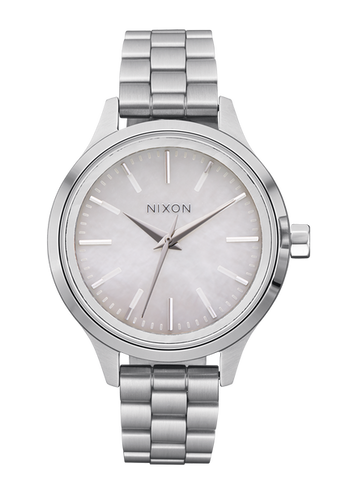 Nixon 'Optimist' Watch - Silver / Mother Of Pearl