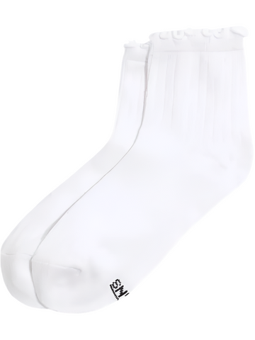 Vans 'Women’s Lettuce Have It Half Crew' Socks - White