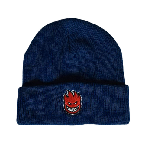 Spitfire 'Wheels Bighead' Beanie - Navy/Red