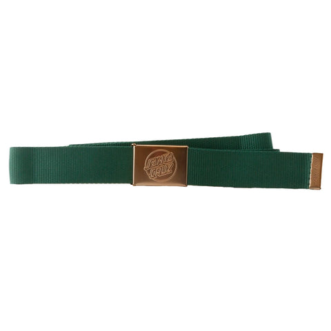 Santa Cruz 'Opus Dot' Belt - Matte Gold/Green