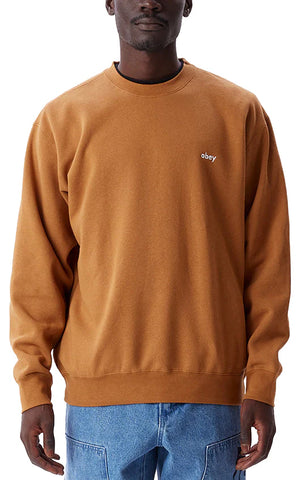 Obey 'Tab' Sweatshirt - Brown Sugar