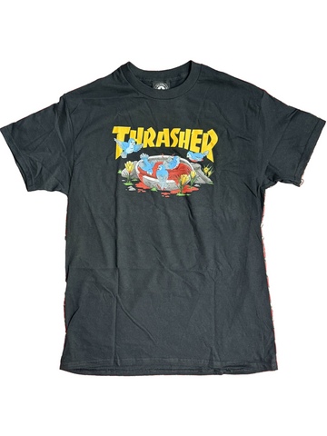 Thrasher x Spitfire 'Blood Bath' Tee - Black