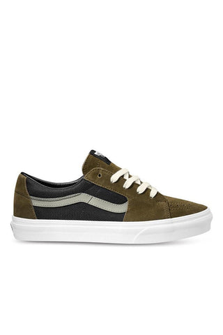 Vans 'Sk8-Low' Shoes - 2-Tone Olive/Black