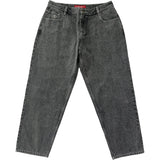 Loviah '1990' Baggy 5 Pocket Denim Pants - Grey Acid Wash