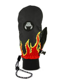 Crab Grab 'Slap' Snowboard Mittens - Flamethrower