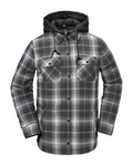 Volcom 'Insulated Riding' Flannel Jacket - Stone