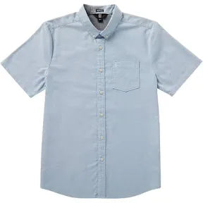 Volcom 'Everett Oxford' Short Sleeve - Clear Blue