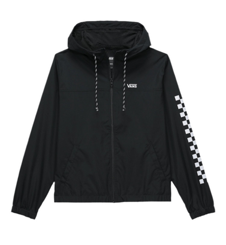 Vans ‘Kastle Check' Windbreaker (Kids) - Black/White