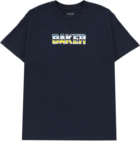 Baker 'Chrome Zone' Tee - Navy
