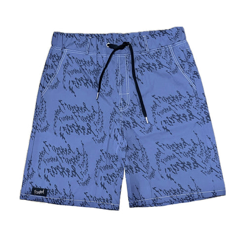Frosted 'Swimsuit' Shorts - Blue