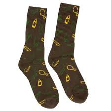 Shake Junt 'Casual Friday' Crew Socks - Brown