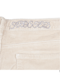 Frosted 'Carpenter Cords' Baggy Shorts - Beige
