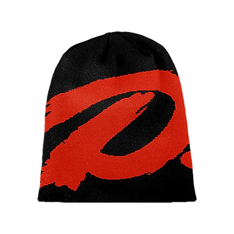 D.O.P.E Industries 'Big D' Beanie - Black/Red