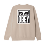 Obey 'Eyes Icon' Sweatshirt - Oat Milk