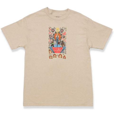 Deathwish 'To Get Tough' Tee - Beige