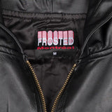 Frosted Skateboards Leather Zip-Up Jacket - Black