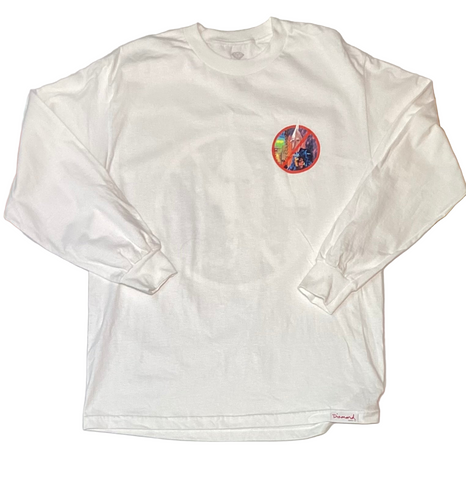 Diamond Supply Co. 'No Cops' L/S Tee - White