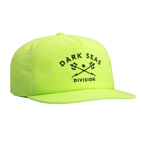 Dark Seas 'Tridents' Nylon Cap - High Vis Yellow